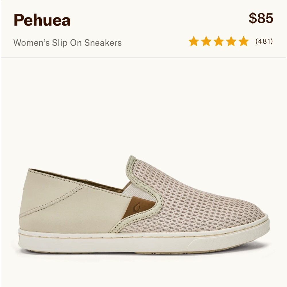 OluKai Pehuea slip on sneakers